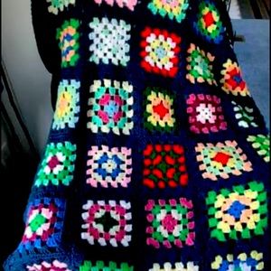 Handmade granny square Afghan